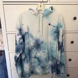 Limited Edition Champion Big Sky Tie Dye Hooded Sweatshirt